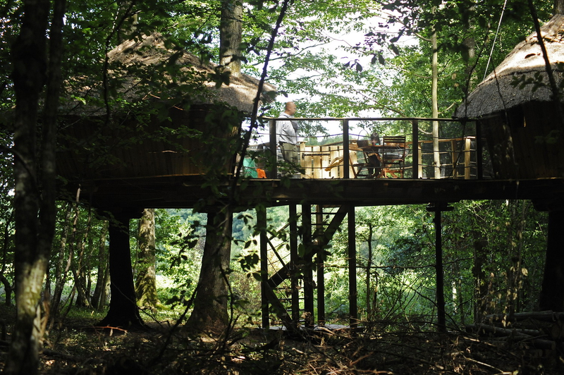 Cabane de la Digue - la Terrasse et les 2 chambres de la Cabane