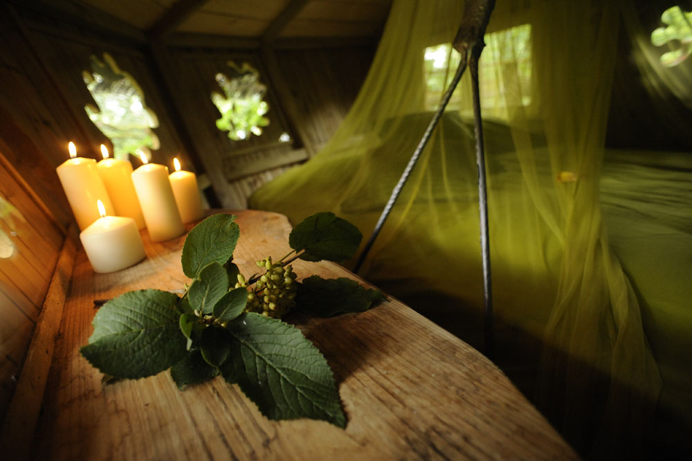 cabane nid - intérieur lit 2