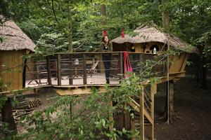 Cabane de la Digue - Sa grande terrasse et son escalier colimaçon